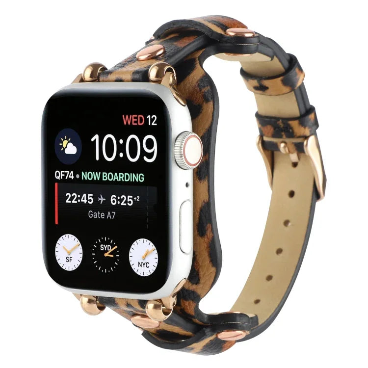 Dây đồng hồ da thật cho Apple Watch Series, 7 41mm / 6&SE&5&4 40mm / 3&2&1 38mm, 7 45mm / 6&SE&5&4 44mm / 3&2&1 42mm