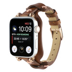 Dây đồng hồ da thật cho Apple Watch Series, 7 41mm / 6&SE&5&4 40mm / 3&2&1 38mm, 7 45mm / 6&SE&5&4 44mm / 3&2&1 42mm