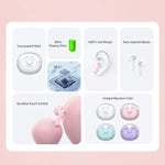 Tai nghe Bluetooth 5.1 không dây nửa in-ear TWS USAMS BU12, USAMS BU12