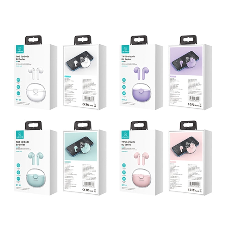 Tai nghe Bluetooth 5.1 không dây nửa in-ear TWS USAMS BU12, USAMS BU12