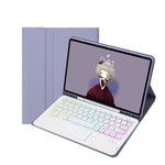 Bao da bàn phím Bluetooth có khe cắm bút cảm giác da T07B-AS, dành cho iPad 9.7 2018&2017 / Pro 9.7 / Air 2, dành cho iPad 10.2 2021&2020&2019/Air 2019/Pro 10.5, dành cho iPad Air 11 2025 / 2024 / Pro 11 2021&2020&2018