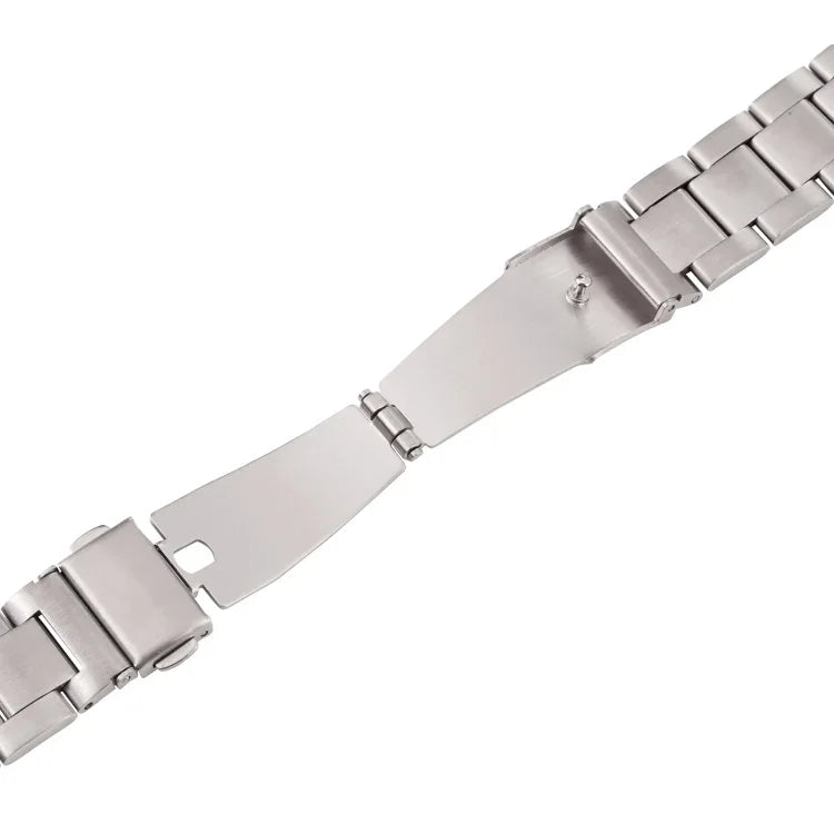 Dây đồng hồ thép 22mm ba hạt