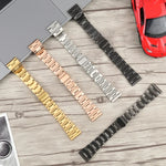 Dây đồng hồ thép 22mm ba hạt