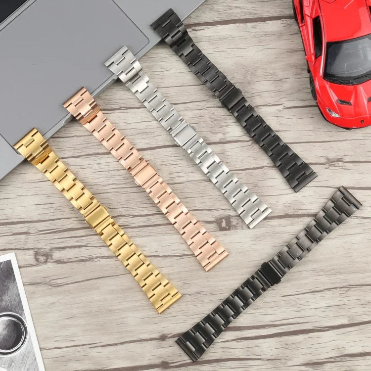 Dây đồng hồ thép 22mm ba hạt