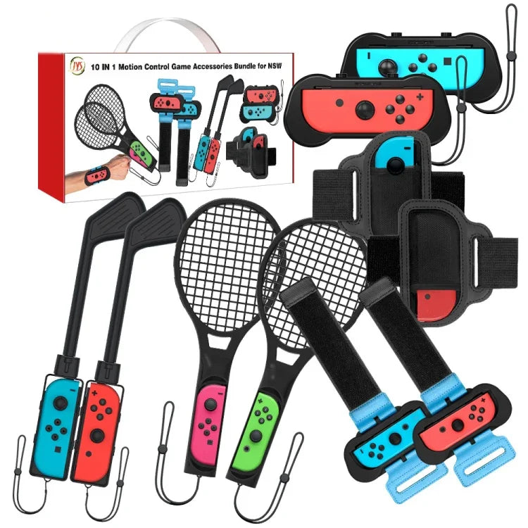 Bộ Phụ Kiện Thể Thao Cảm Ứng JYS JYS-NS215 10 Trong 1 cho Nintendo Switch, JYS 10 Trong 1