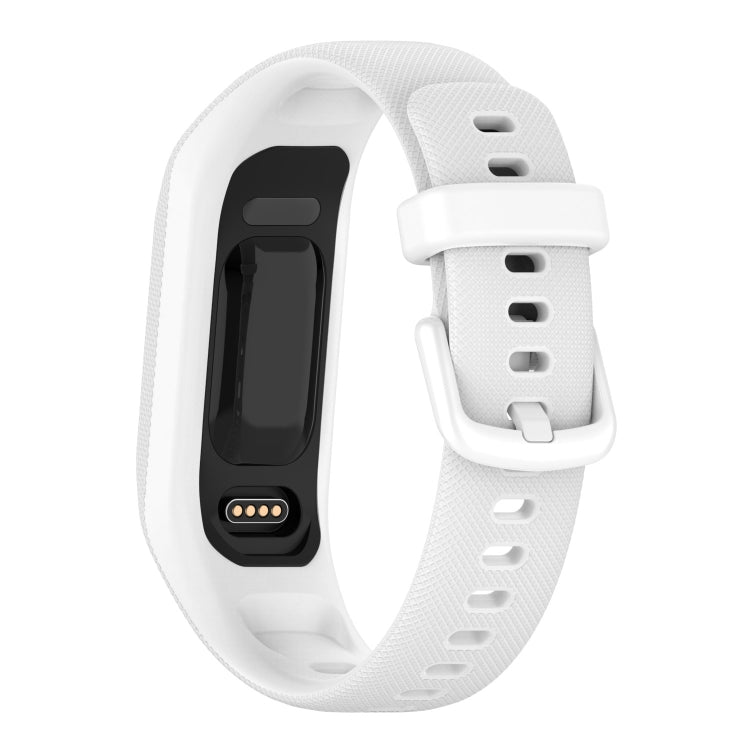Solid Color Silicone Watch Band, For Garmin Smart 5