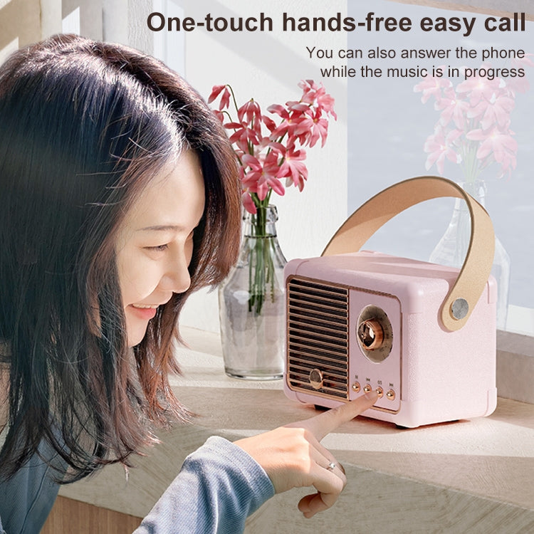 HM11 PLUS Portable HIFI Mini Retro Wireless Bluetooth Speaker, HM11 PLUS (Yellow), HM11 PLUS (Black), HM11 PLUS (Purple), HM11 PLUS (Pink), HM11 PLUS (Green)