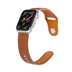 Dây đồng hồ da khóa bạc đinh tán cho Apple Watch Series, 7 41mm / 6&SE&5&4 40mm / 3&2&1 38mm, 7 45mm / 6&SE&5&4 44mm / 3&2&1 42mm