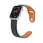 Dây đồng hồ da khóa bạc đinh tán cho Apple Watch Series, 7 41mm / 6&SE&5&4 40mm / 3&2&1 38mm, 7 45mm / 6&SE&5&4 44mm / 3&2&1 42mm