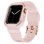 Dây đồng hồ silicone họa tiết sợi carbon tích hợp cho Apple Watch Series, 7 41mm / 6&SE&5&4 40mm / 3&2&1 38mm, 7 45mm / 6&SE&5&4 44mm / 3&2&1 42mm