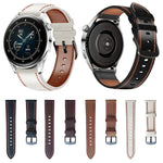 Dây đồng hồ da thật có chỉ may, cho Samsung Galaxy Watch 3 45mm, cho Huawei Watch GT 3 46mm