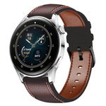 Dây đồng hồ da thật có chỉ may, cho Samsung Galaxy Watch 3 45mm, cho Huawei Watch GT 3 46mm