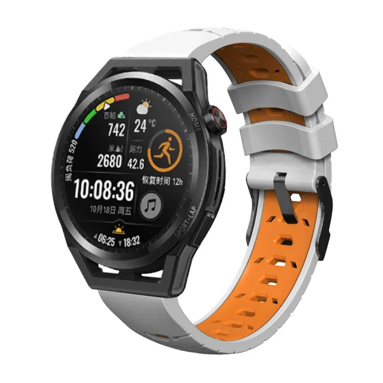 Dây đồng hồ silicone ba hàng lỗ hình thang, Dành cho Samsung Galaxy Watch 4 / Watch4 Classic, Dành cho Samsung Galaxy Watch 42mm, Dành cho Samsung Galaxy Watch 46mm, Dành cho Samsung Galaxy Watch Active