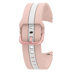 Dây đồng hồ silicone ba sọc dọc hai màu, Dành cho Samsung Galaxy Watch4 40/44mm / Watch4 Classic 42/46mm