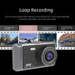 Anytek A60 Camera hành trình ô tô màn hình IPS 4 inch HD 1080P góc rộng 170 độ, camera kép ADAS, A60