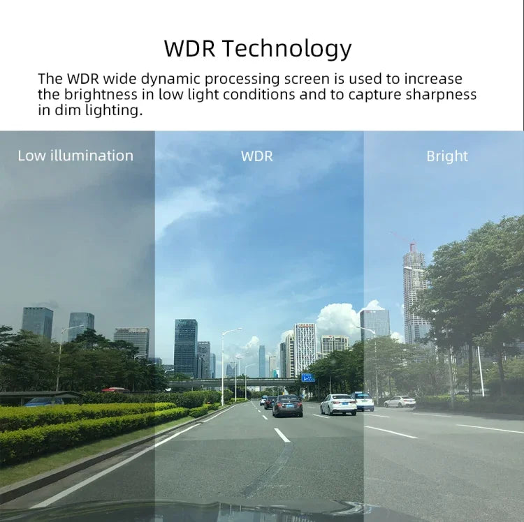Anytek A60 Camera hành trình ô tô màn hình IPS 4 inch HD 1080P góc rộng 170 độ, camera kép ADAS, A60