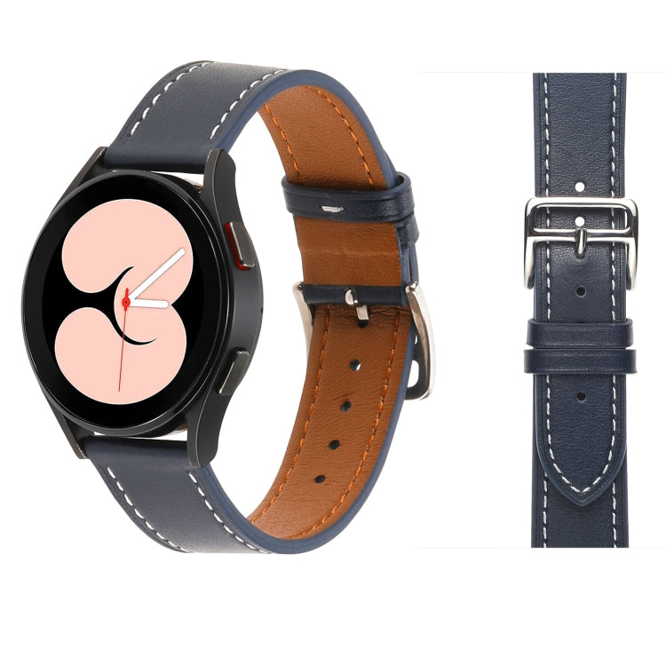 Dây đồng hồ da dệt trơn, dành cho Samsung Galaxy Watch4 40mm / 44mm