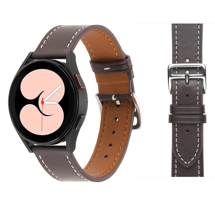 Dây đồng hồ da dệt trơn, dành cho Samsung Galaxy Watch4 40mm / 44mm