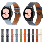Dây đồng hồ da dệt trơn, dành cho Samsung Galaxy Watch4 40mm / 44mm
