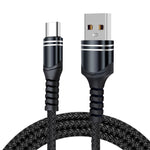 Cáp sạc USB kiểu dệt 6A, chiều dài cáp: 1m, USB-C / Type-C, Micro USB, 8 Pin