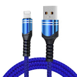 Cáp sạc USB kiểu dệt 6A, chiều dài cáp: 1m, USB-C / Type-C, Micro USB, 8 Pin