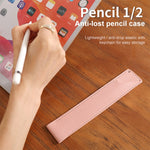 Ốp bảo vệ chống sốc bằng da PU cho Apple Pencil 1 / 2, hộp đựng