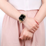 Dây đồng hồ da kim cương ngọc trai cho Apple Watch Series, 7 41mm / 6&SE&5&4 40mm / 3&2&1 38mm, 7 45mm / 6&SE&5&4 44mm / 3&2&1 42mm