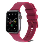 Dây đồng hồ silicone dệt trơn cho Apple Watch Series, 7 41mm / 6&SE&5&4 40mm / 3&2&1 38mm, 7 45mm / 6&SE&5&4 44mm / 3&2&1 42mm