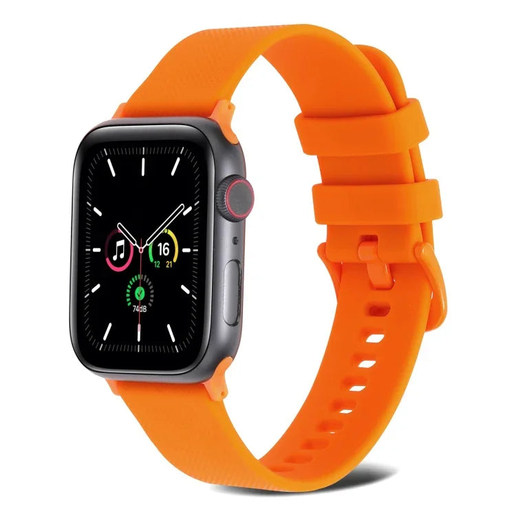 Dây đồng hồ silicone dệt trơn cho Apple Watch Series, 7 41mm / 6&SE&5&4 40mm / 3&2&1 38mm, 7 45mm / 6&SE&5&4 44mm / 3&2&1 42mm