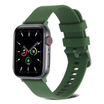 Dây đồng hồ silicone dệt trơn cho Apple Watch Series, 7 41mm / 6&SE&5&4 40mm / 3&2&1 38mm, 7 45mm / 6&SE&5&4 44mm / 3&2&1 42mm
