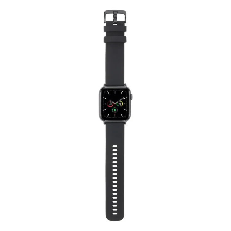 Dây đồng hồ silicone dệt trơn cho Apple Watch Series, 7 41mm / 6&SE&5&4 40mm / 3&2&1 38mm, 7 45mm / 6&SE&5&4 44mm / 3&2&1 42mm