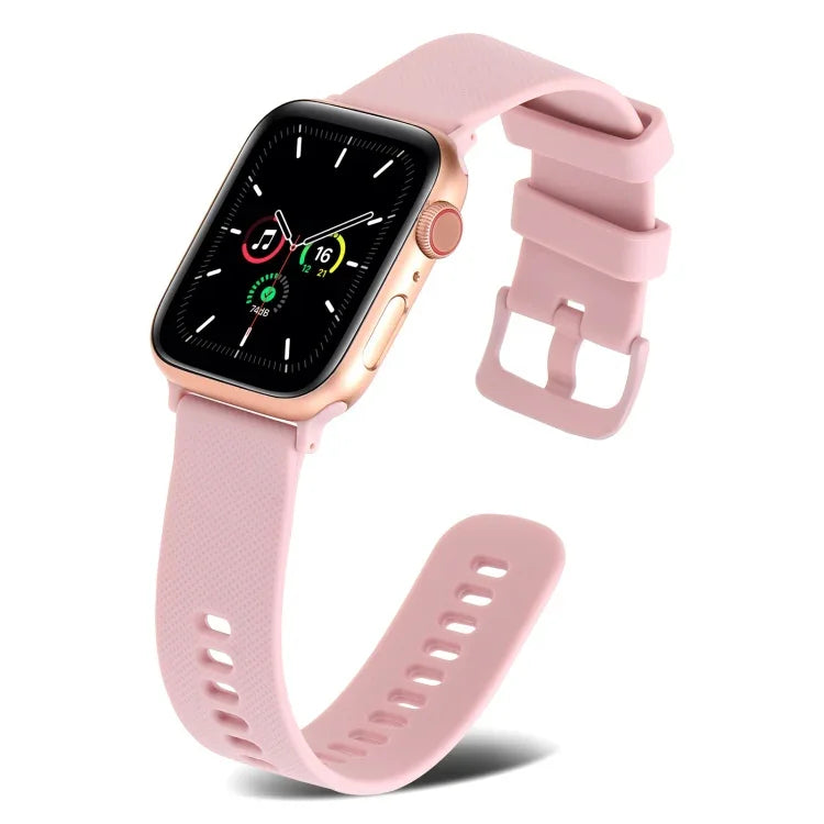 Dây đồng hồ silicone dệt trơn cho Apple Watch Series, 7 41mm / 6&SE&5&4 40mm / 3&2&1 38mm, 7 45mm / 6&SE&5&4 44mm / 3&2&1 42mm