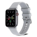 Dây đồng hồ silicone dệt trơn cho Apple Watch Series, 7 41mm / 6&SE&5&4 40mm / 3&2&1 38mm, 7 45mm / 6&SE&5&4 44mm / 3&2&1 42mm