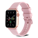 Dây đồng hồ silicone dệt trơn cho Apple Watch Series, 7 41mm / 6&SE&5&4 40mm / 3&2&1 38mm, 7 45mm / 6&SE&5&4 44mm / 3&2&1 42mm