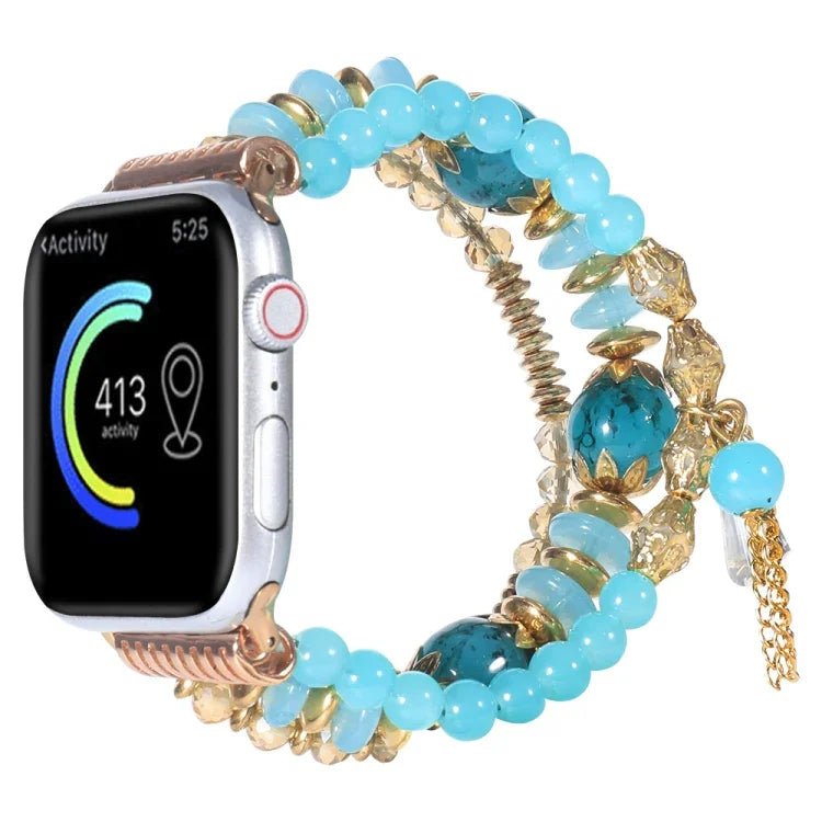 Dây đồng hồ tua rua xích cho Apple Watch Series, 7 41mm / 6&SE&5&4 40mm / 3&2&1 38mm, 7 45mm / 6&SE&5&4 44mm / 3&2&1 42mm