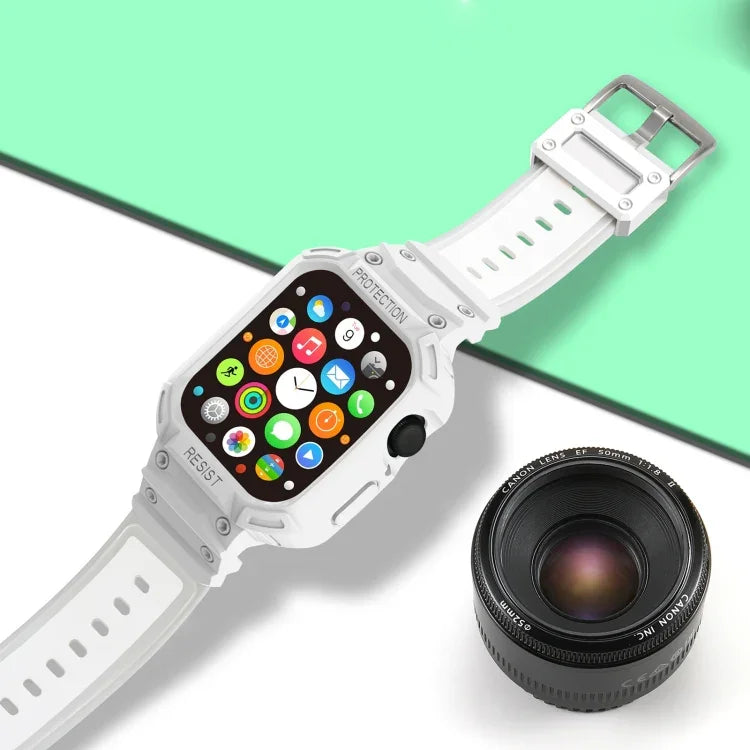 Dây đồng hồ TPU tích hợp cho Apple Watch Series, 7 41mm / 6&SE&5&4 40mm / 3&2&1 38mm, 7 45mm / 6&SE&5&4 44mm / 3&2&1 42mm