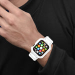Dây đồng hồ TPU tích hợp cho Apple Watch Series, 7 41mm / 6&SE&5&4 40mm / 3&2&1 38mm, 7 45mm / 6&SE&5&4 44mm / 3&2&1 42mm