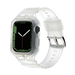 Dây đồng hồ TPU tích hợp cho Apple Watch Series, 7 41mm / 6&SE&5&4 40mm / 3&2&1 38mm, 7 45mm / 6&SE&5&4 44mm / 3&2&1 42mm