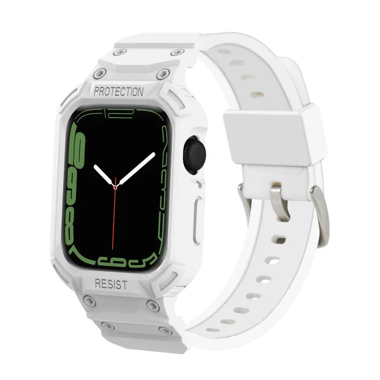Dây đồng hồ TPU tích hợp cho Apple Watch Series, 7 41mm / 6&SE&5&4 40mm / 3&2&1 38mm, 7 45mm / 6&SE&5&4 44mm / 3&2&1 42mm