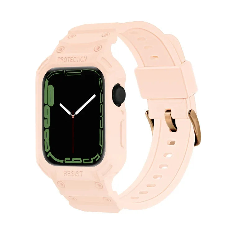 Dây đồng hồ TPU tích hợp cho Apple Watch Series, 7 41mm / 6&SE&5&4 40mm / 3&2&1 38mm, 7 45mm / 6&SE&5&4 44mm / 3&2&1 42mm