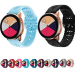 Dây đồng hồ silicone rỗng hình hoa mận, Dành cho Samsung Galaxy Watch4 20mm, Dành cho Huawei Watch GT 3 Pro 22mm