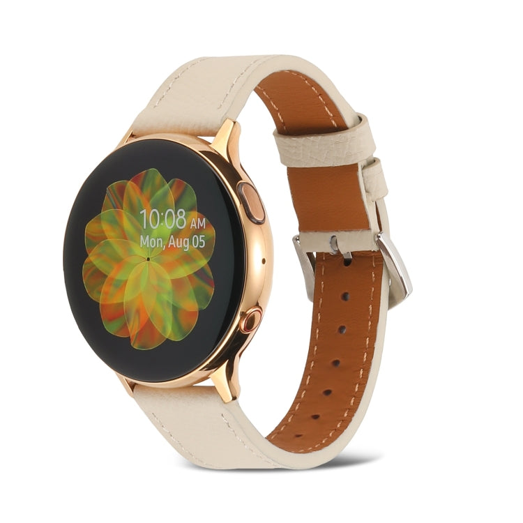 Dây đeo đồng hồ da thật, dành cho Samsung Galaxy Watch4 20mm