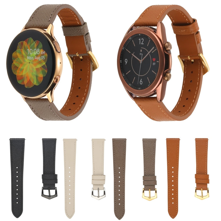 Dây đeo đồng hồ da thật, dành cho Samsung Galaxy Watch4 20mm