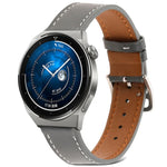 Dây đồng hồ da thật dệt trơn, Dành cho Samsung Galaxy Watch4 20mm, Dành cho Huawei Watch GT 3 Pro 22mm