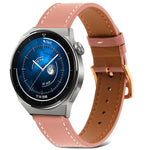 Dây đồng hồ da thật dệt trơn, Dành cho Samsung Galaxy Watch4 20mm, Dành cho Huawei Watch GT 3 Pro 22mm