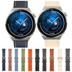Dây đồng hồ da thật dệt trơn, Dành cho Samsung Galaxy Watch4 20mm, Dành cho Huawei Watch GT 3 Pro 22mm