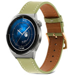 Dây đồng hồ da thật dệt trơn, Dành cho Samsung Galaxy Watch4 20mm, Dành cho Huawei Watch GT 3 Pro 22mm