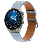 Dây đồng hồ da thật dệt trơn, Dành cho Samsung Galaxy Watch4 20mm, Dành cho Huawei Watch GT 3 Pro 22mm