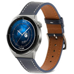 Dây đồng hồ da thật dệt trơn, Dành cho Samsung Galaxy Watch4 20mm, Dành cho Huawei Watch GT 3 Pro 22mm