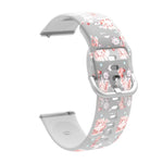 Dây đồng hồ silicone TPU trong suốt in họa tiết, Dành cho Samsung Galaxy Watch4 20mm, Dành cho Huawei Watch GT 3 Pro 22mm
